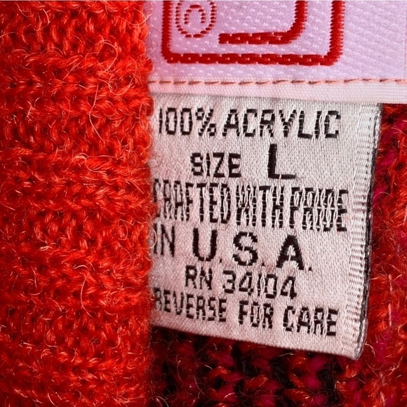 Vintage Modernist Silhouette Abstract Sweater Women’s Size Large - Picture 9 of 10